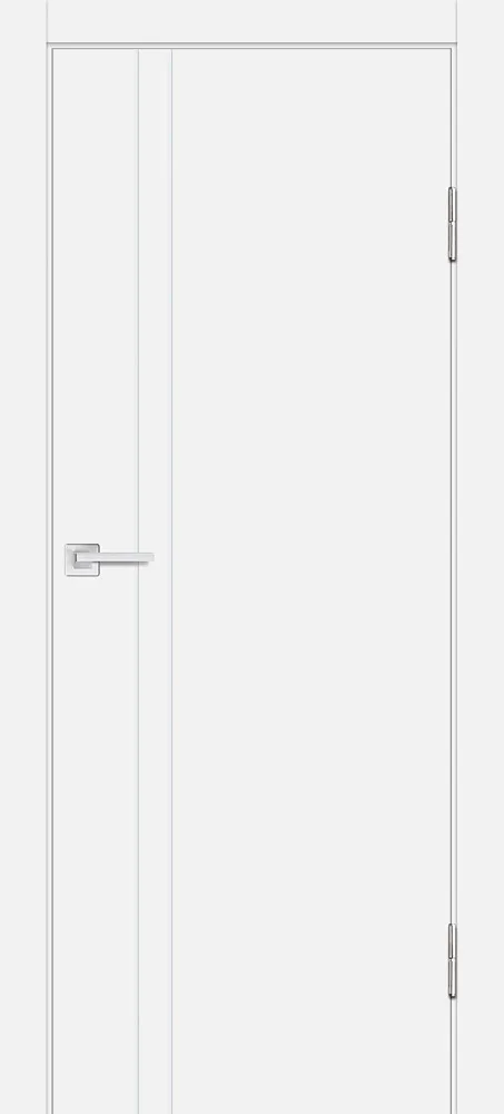 Фото Межкомнатная дверь P-20 AL  молдинг Белый матовый